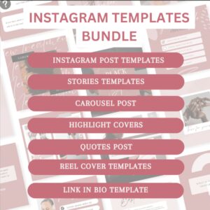 plr INSTAGRAM TEMPLATE 1000k that includes: - Post Templates - Stories Templates -Carousel Templates - Highlight Covers - Reel Covers - Quote Post Templates - Link-in-bio Get this done for your INSTAGRAM TEMPLATES to choose from. Easy to use and accessible with FREE and Paid Canva accounts. Unlock the art of visual storytelling with our exclusive set of 1000 Instagram Templates—now up for grabs! Amp up your social media game by incorporating these professionally crafted templates, each meticulously designed to captivate your audience and make your content shine. These templates are READY TO USE, saving you precious time and effort. Whether you're a seasoned marketer, an aspiring influencer, or someone looking to boost their social media game, our Instagram Templates Bundle is versatile and easily customizable to match your unique style and messaging. Don't miss the chance to set yourself apart in the crowded social media landscape. Secure your purchase of our 1000 Instagram Templates with MASTER RESELL RIGHTS today and effortlessly create and sell stunning content